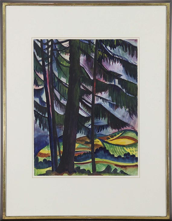 Conrad Felixmüller - Waldrand - Image du cadre