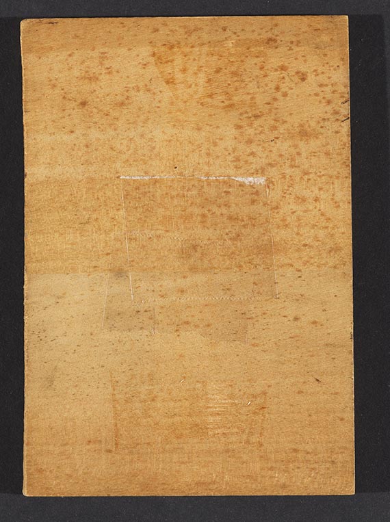 Hermann Max Pechstein - Exlibris Dr. August Ochsenbein - Verso