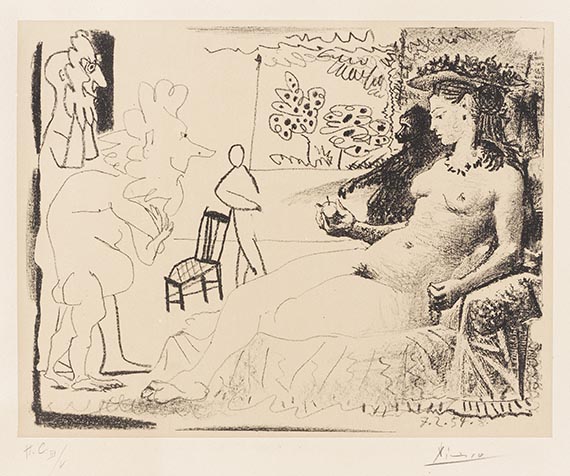 Pablo Picasso - La femme au singe
