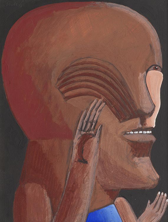 Horst Antes - Kopf (mit Plastikteil)