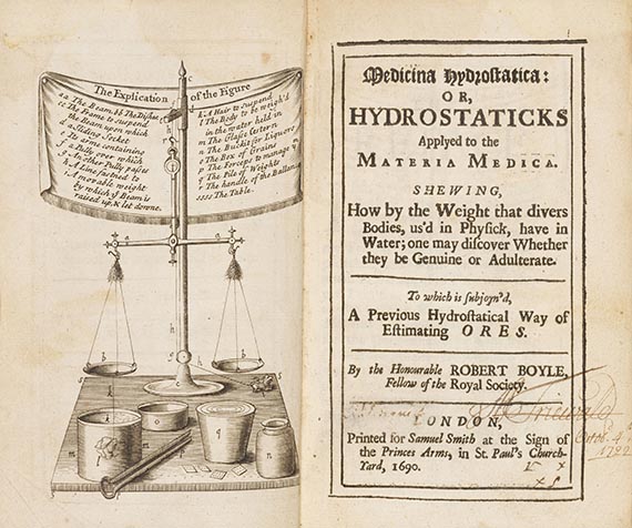 Robert Boyle - Medicina Hydrostatica: Or, Hydrostaticks Applyed to the Materia Medica