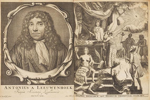 Antony van Leeuwenhoek - Sammelband  + Continuatio Arcanorum Naturae Detectorum. 2 Bände
