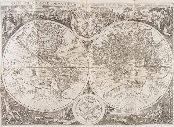 Jan Huygen van Linschoten - Navigatio ac itinerarium in orientalem. - Descriptio totius Guineae. 2 Teile in 1 Band - Autre image