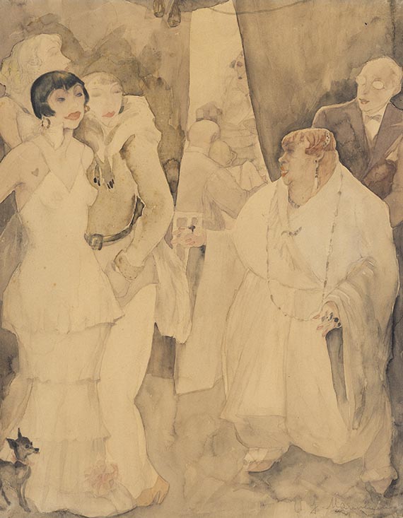 Jeanne Mammen - Ohne Titel (Illustre Gesellschaft)