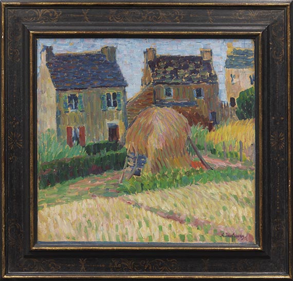 Alexej von Jawlensky - Bretonische Häuser mit Heuhaufen - Image du cadre