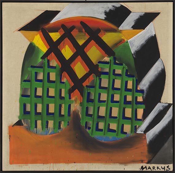 Markus Lüpertz - Aus der kleinen Straße - dithyrambisch - Image du cadre