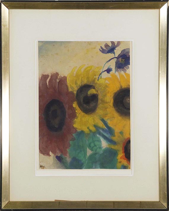 Emil Nolde - Sonnenblumen - Image du cadre
