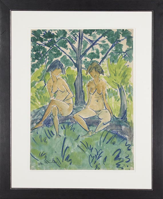 Otto Mueller - Zwei Mädchenakte - Image du cadre