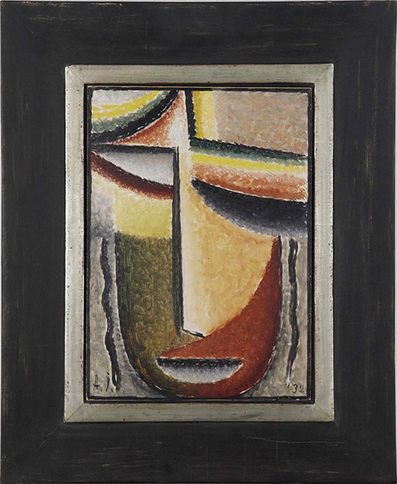 Alexej von Jawlensky - Abstrakter Kopf: Tragische Maske - Image du cadre