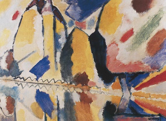 Illustration  for: Wassily Kandinsky, Herbst II (Autumn II), 1912, &Ouml;l auf Leinwand (oil on canvas), Phillips Collection, Washington.