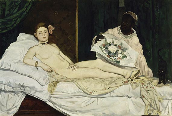 Illustration for: Édouard Manet, Olympia, 1863, oil on canvas, Musée d’Orsay, Paris.