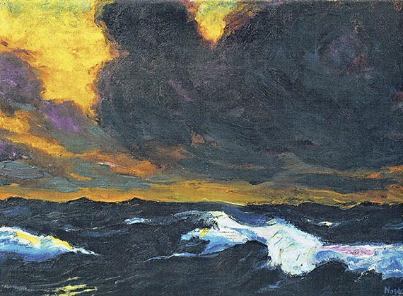 Illustration  for: Emil Nolde, Meer B (Sea B), 1930, oil on canvas, Tate Modern, London. &copy; Nolde Stiftung Seeb&uuml;ll 