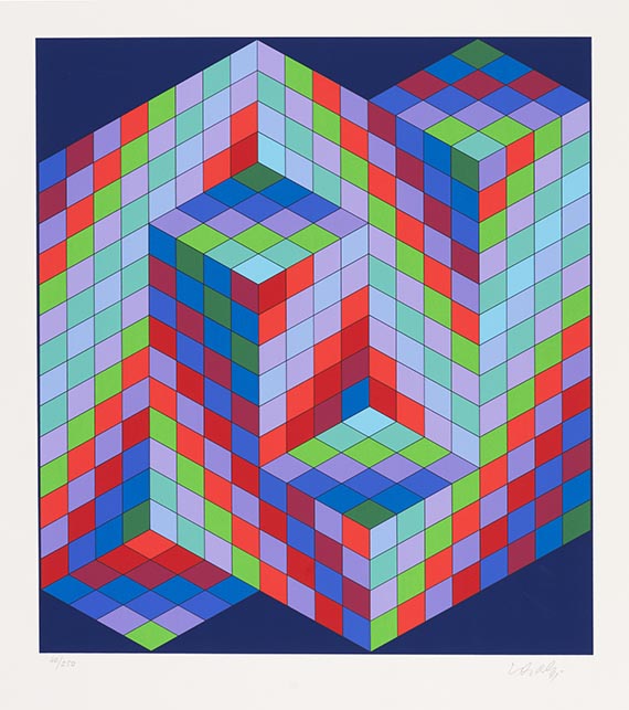 Victor Vasarely - Mappe Vasarely, Texte Otto Hahn