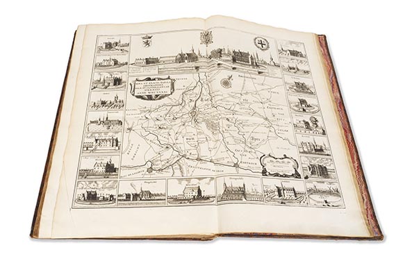 Anton Sanderus - Verheerlykt Vlaandre. 3 Teile in 2 Bänden. Dabei: Groot kerkelyk Toneel des Hertogdoms van Brabant