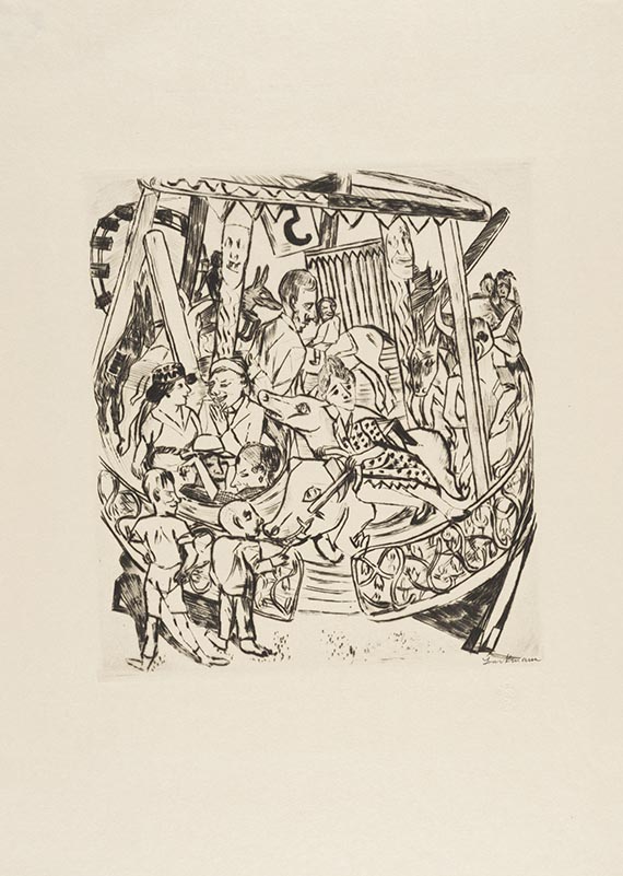 Max Beckmann - Das Karussell (aus: Jahrmarkt)