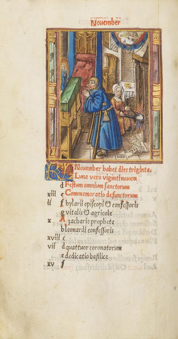  Horae B.M.V. - Gedrucktes Stundenbuch auf Pergament - Autre image