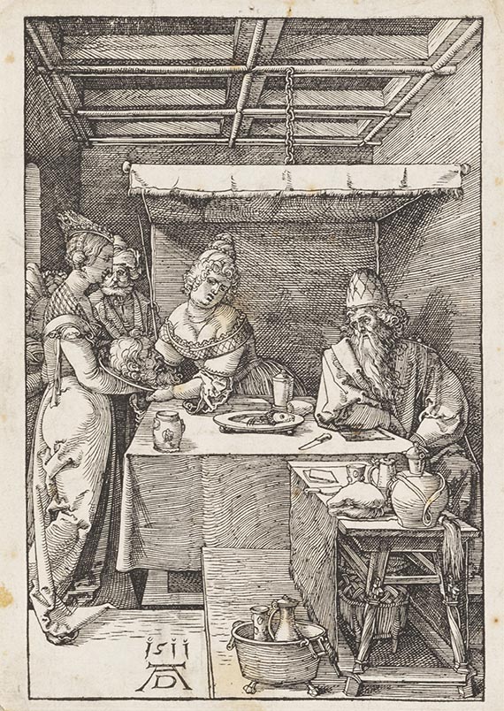 Albrecht Dürer - Herodias empfängt das Haupt des Johannes