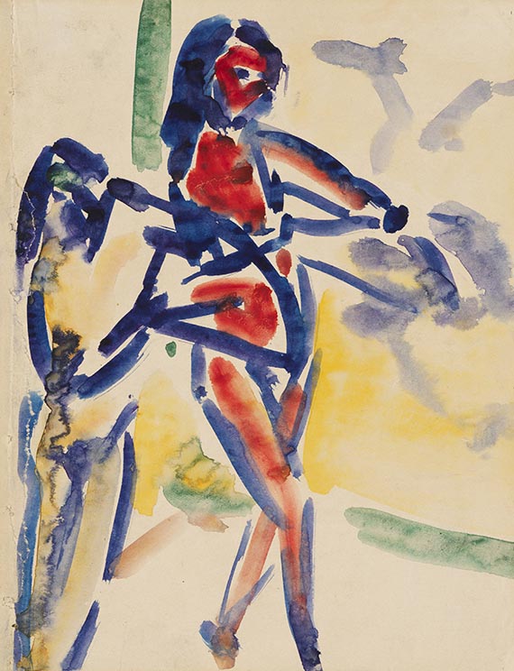 Ernst Ludwig Kirchner - Bogenschießende Mädchen (Marcella und Senta)