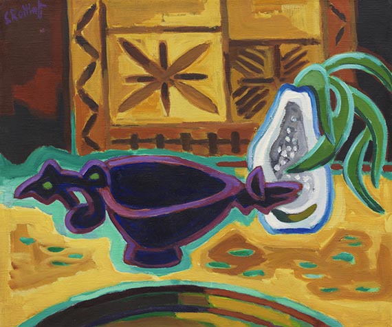 Karl Schmidt-Rottluff - Stilleben mit Vogelschale