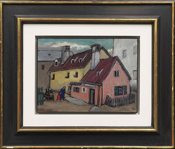Gabriele Münter - Alte Herbergen in München - Image du cadre