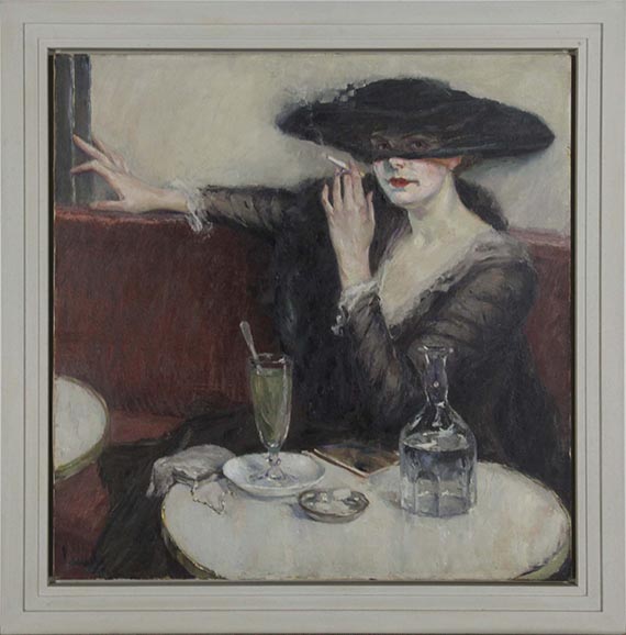 Edward Cucuel - NEUE SP VEREINBAREN_Im Café - Image du cadre