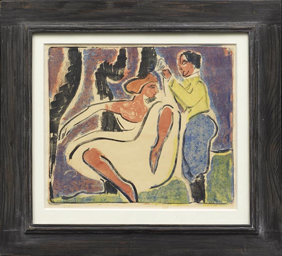 Ernst Ludwig Kirchner - Russisches Tänzerpaar - Image du cadre