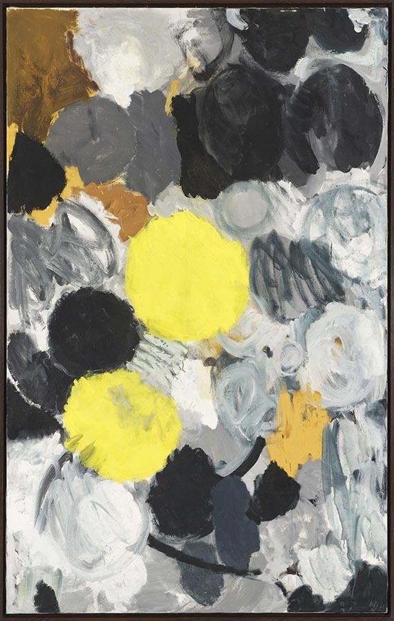 Ernst Wilhelm Nay - Gelb und Silbergrau - Image du cadre